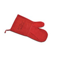 Suede Mitt, Laser Engraved, Washable (Red)